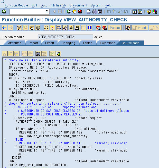 AuthorityCheck Sap Security Pages