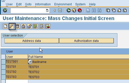 Mass User Changes (SU10) – Sap Security Pages