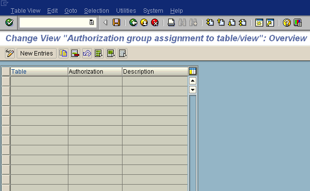 SE54 - Assign Authorization Groups
