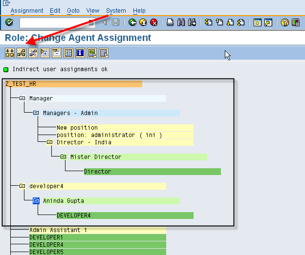 PFCG - Indirect Role Assignment through OM 2