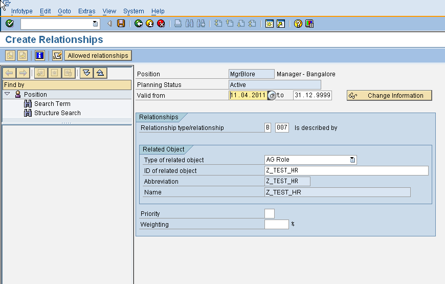 PP01 - Create B007 reln between S and AG