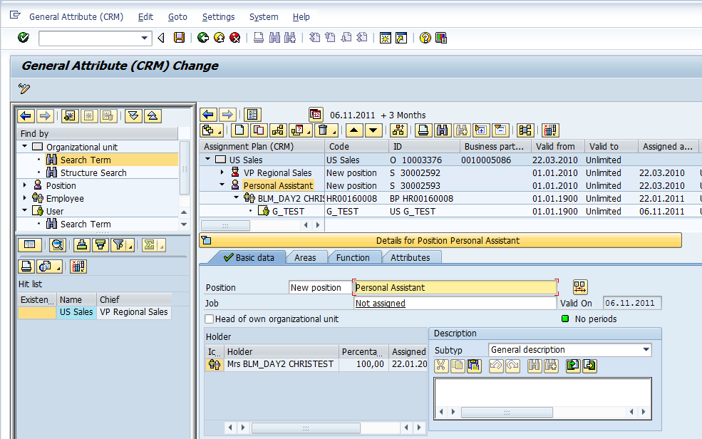 Define OM structure - PPOMA_CRM